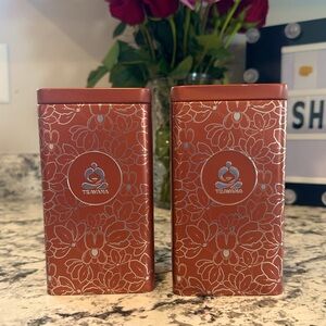 Bronze Colored Teavana Tea Tins for Storage (Each Sold separately)